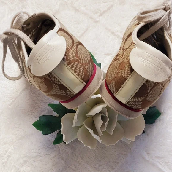 Coach Paxton Monogrammed & Plaid Sneakers - Picture 4 of 12